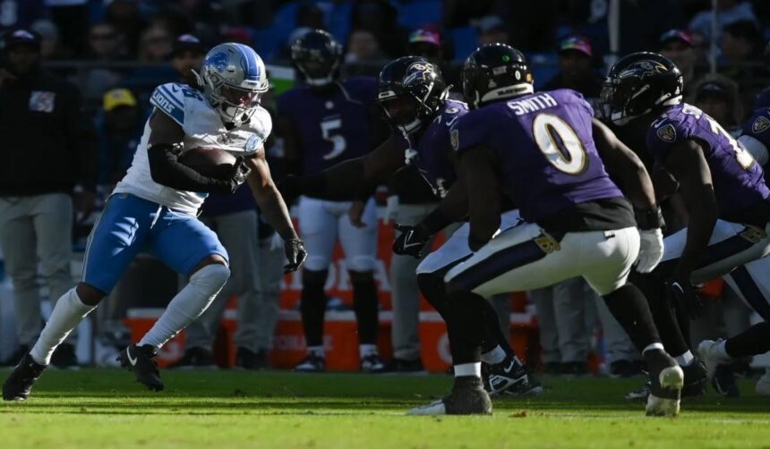 Detroit Lions vs Baltimore Ravens Match Player Stats